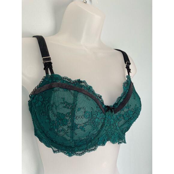 Victoria's Secret Bra 34DDD Green Unlined NWOT - Picture 1 of 9